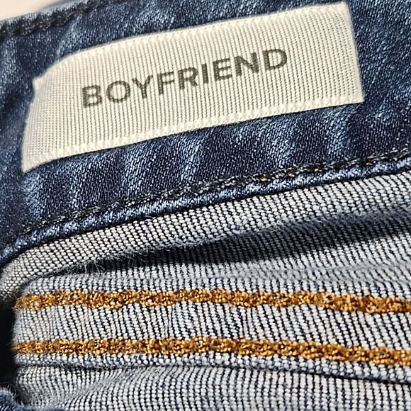 Torrid Boyfriend Jeans Womens Size 12 Mid Rise Medium Wash Ripped Denim Pants - Picture 7 of 8